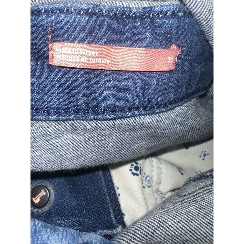 Anthropologie x Pilcro Blue Denim Button Front Overalls Size 31 Stretch Cotton - Picture 13 of 15